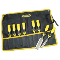 STANLEY D/Grip Chisel Set With Roll 8Pc 998782