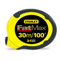 Stanley Fat Max 30 Metre / 100 Feet Long Tape Tape Measure