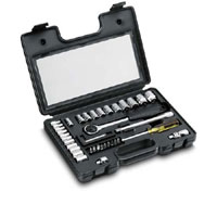Stanley Socket Set 40Pc Met.1/4and3/8Sd 1 87 192