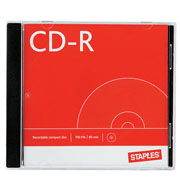 Staples CD-R 52x in Jewel Case