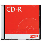 Staples CD-R 52x in Slim Jewel Case