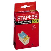 Staples E-16 Inkjet Cartridge