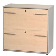 Staples Innovation 2 Drawer Lockable A4 Filing Cabinet
