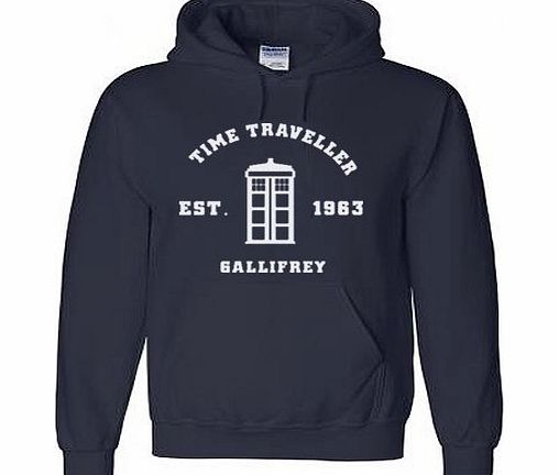 DOCTOR Time Travel Hoodie Sports Navy size XXL