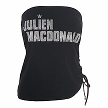 Black diamante bandeau top