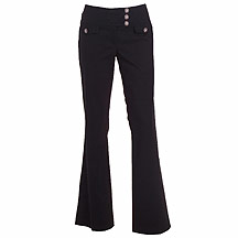 Star by Julien MacDonald Black textured trouser with diamante buttons