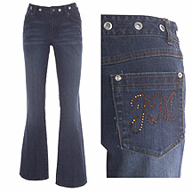 Star by Julien MacDonald Blue denim eyelet jeans