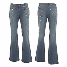 Star by Julien MacDonald Dark blue embellished denim jeans