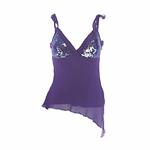 Purple sequin bust camisole