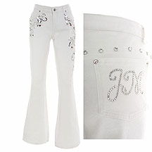 Star by Julien MacDonald White sequinned jeans