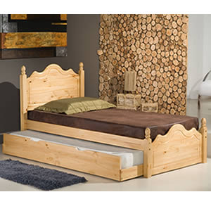 Star Collection Oxford 3FT Single Pine Guest Bed