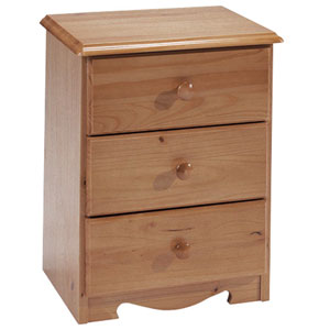 Star Collection Verona 3 Drawer Bedside Table