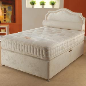 star-deluxe Oxford 4FT Small Double Divan Bed