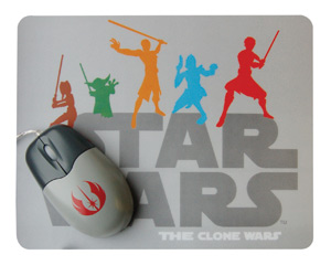 Wars - The Clone Wars USB Optical Mouse and Mat Set