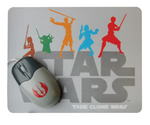 Wars - The Clone Wars USB Optical Mouse and Mat Set