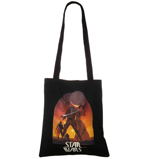 Wars A New Hope Sunset Large Canvas Tote Bag