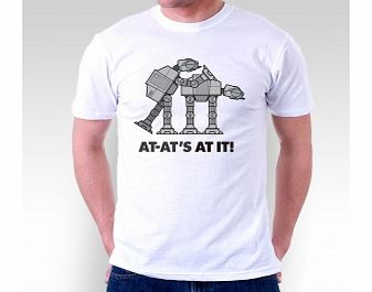 Star Wars AT-ATs At It White T-Shirt Small ZT