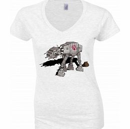 Star Wars Bad Walker White Womens T-Shirt Small