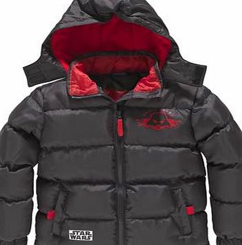 Star Wars Boys Black Puffer Coat - 7-8 Years