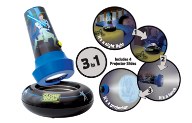Wars Clone War Go Glow - Night Light, Torch and Projector
