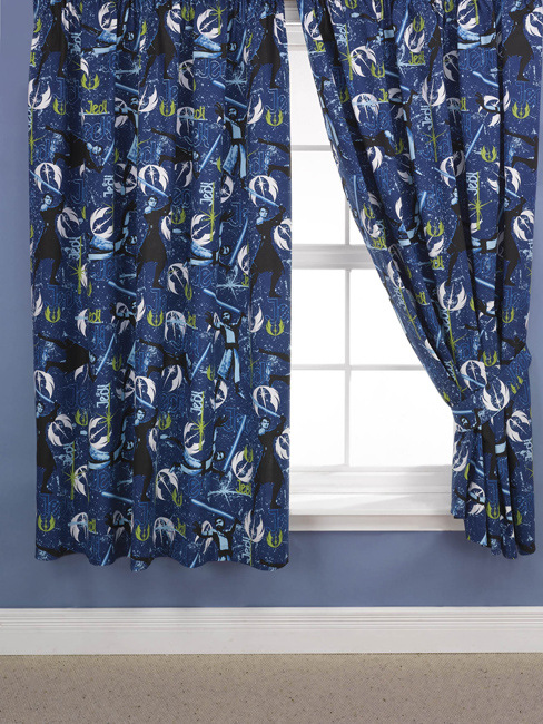 Star Wars Clone Wars Jedi Curtains 72 Drop
