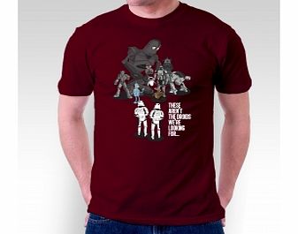 Star Wars Not The Droids Burgundy T-Shirt Large