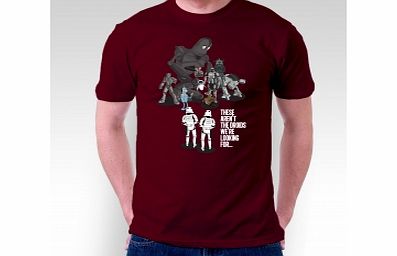 Star Wars Not The Droids Burgundy T-Shirt Small ZT