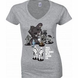 Star Wars Not The Droids Grey Womens T-Shirt