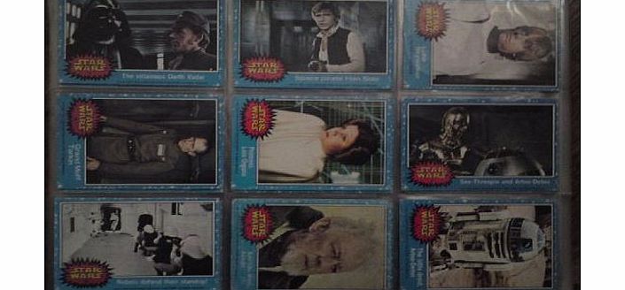 Star Wars  vintage trading cards 1977 - original blue set complete 1- 66