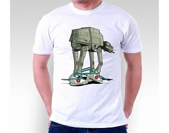 Star Wars Tripping Walker White T-Shirt Small ZT