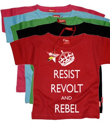 Stardust Resist Revolt and Rebel T-Shirt