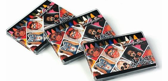 Stargazer Face Paint Crayons - Set of 12 Colours