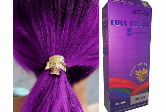 Starlist Premium Permanent Hair Colour Cream Dye Goth Cosplay Emo Punk 0/44 VIOLET