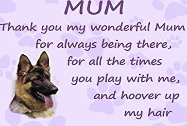 Starprint Sublimation German Shepherd Dog Thank You Mum Microfibre Cloth Fun Mothers Day Birthday Gift FROM THE DOG
