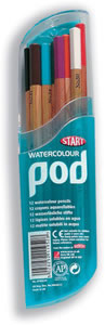 Start Pod Pencils Watercolour Assorted Ref