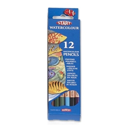 Start Watercolour Pencils Hexagonal Assorted Ref