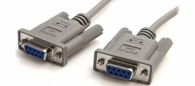 StarTech com 10 ft DB9 RS232 Serial Null Modem Cable F/F
