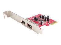 startech.com 2 Port PCI Express FireWire 400 Card - FireWire adapter - 2 ports