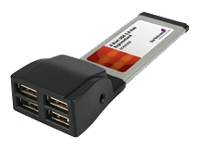 startech.com 4 Port ExpressCard USB 2.0 Hub Card - USB adapter - 4 ports