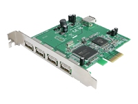 4 Port USB 2.0 PCI Express Card - USB adapter -
