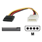 StarTech.com 6` LP4 to SATA Power Adapter`