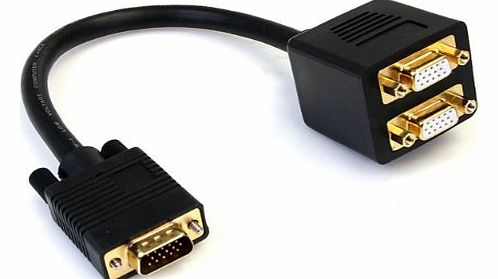 STARTECH.COM StarTech 1 feet VGA to 2x VGA Video Splitter Cable ? M/F