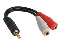 startech.com Y Splitter Cable audio splitter - 15.2 cm