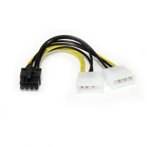  6 inch LP4 to 8 Pin PCI Express Video Card Power Cable Adapter