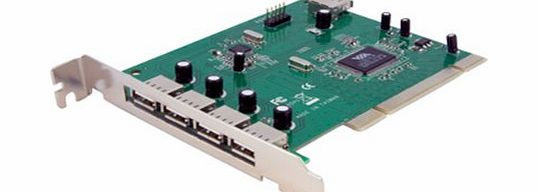 StarTech .com 7 Port (4 External, 3 Internal) PCI USB Card Adapter
