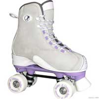 Classic Roller Quad Skates White Adult Size 5