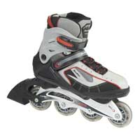 New Brooklyn Inline Skates Red and Grey Junior Size 4
