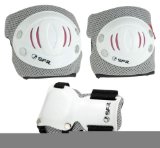 Stateside Skates Knee Pads, Elbow Pads and Wrist Guards - SFR Triple Pad Set AC960P - White - Extra Small (Child 4-8y