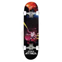 Space Attack Skateboard Alien Design