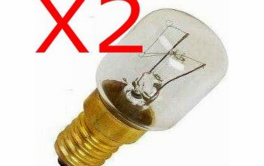 Status 2x FRIDGE / FREEZER APPLIANCE LIGHT BULB 15W E14/SES PIGMY LAMP LIGHT BULB